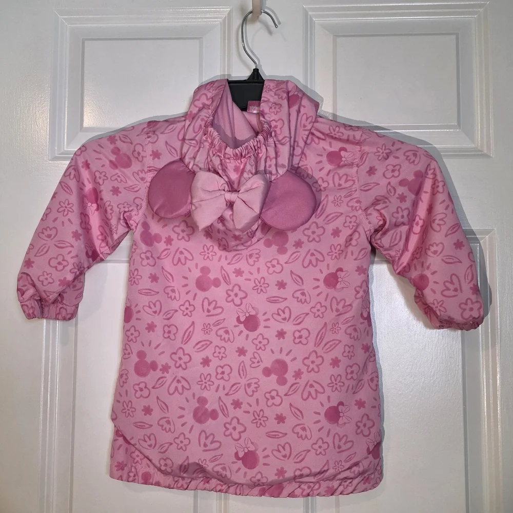 Disney Pink Minnie Mouse Hooded Jacket 3T
